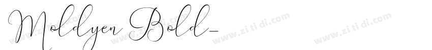 Moldyen Bold字体转换